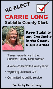 Vote Carrie Long, Sublette County Clerk