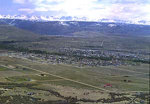 Pinedale from the air