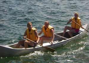 Canoeing on Fremont Lake