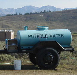 Drinking water for the Boulder fire camp