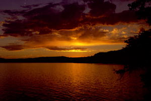 Sunset on Half Moon Lake