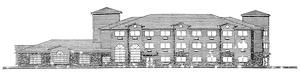 Conceptual drawing of new Super 8 motel