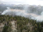 Iron Creek Fire in Fish Creek Meadows. Bridger-Teton National Forest photo.