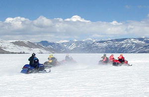 2001 Pinedale 100 Snowmobile Race on Fremont Lake
