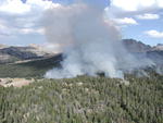 Iron Creek Fire in Fish Creek Park in the Big Sandy area. Photo by the Bridger-Teton National Forest Interagency fire crews.