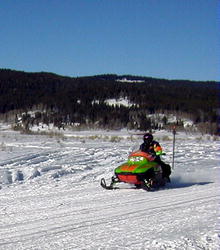 Snowmobiling on the Upper Green River portion of the Continental Divide Snowmobile Trail