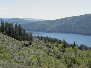 Half Moon Lake is a beautiful lake near Pinedale.  Photo by Pinedale Online.