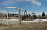 Shelter Park playground just north of the Pinedale town boundary, a couple of blocks northwest of the Pinedale Elementary School. 