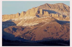 October sunset on the Sawtooths.  Photo by Dave Bell.