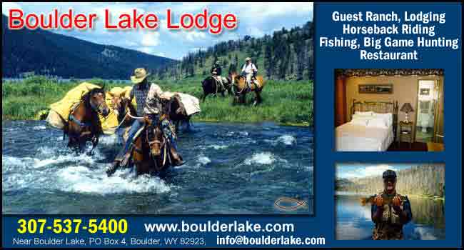 Boulder Lake Lodge, Guest Ranch, Pack Trips, Fishing, River Float Trips, Lodging, Meals