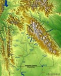 Sublette County Relief Map