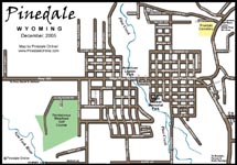 Pinedale Street Map