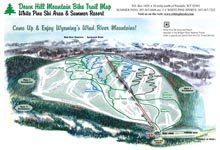 White Pine Resort Summer Mountain Biking Trail Map