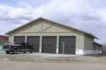 Ambulance barn on April 12, 2007.