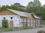 Rendezvous Pointe bus garage. Pinedale Online photo.