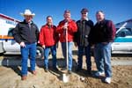 Sand Draw Rescue Center groundbreaking. Photo by Cat Urbigkit.