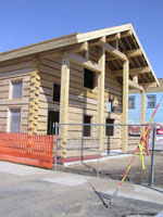 View of Visitor Center, March 9, 2007. Pinedale Online photo.