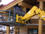 View of Visitor Center, April 3, 2007. Pinedale Online photo.