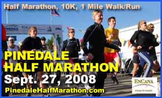Pinedale Half Marathon, Saturday, September 27th