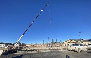 CAH going up. Photo by Bob Rule, KPIN 101.1FM Radio