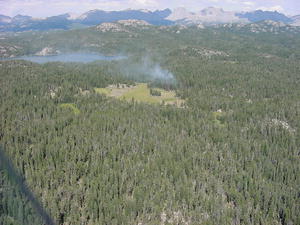 Divide Fire, August 6th. USFS photo.