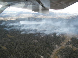 Divide Fire, August 13. USFS photo. 
