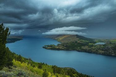 Storm Cloud over Fremont Lake. Photo by Dave Bell.