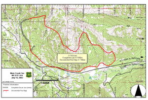 Mule Creek Fire Map
