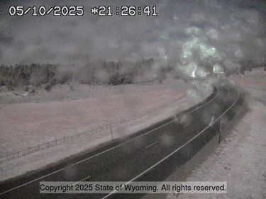 First Snow. WYDOT US 191 Rim webcam.