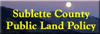 Sublette County Public Land Use Policy