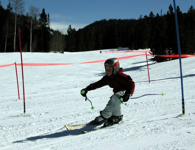 Alpine Ski Racer. Photo by Pinedale Online.