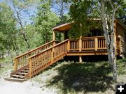 Half Moon Lake Resort Cabin. Photo by Pinedale Online.