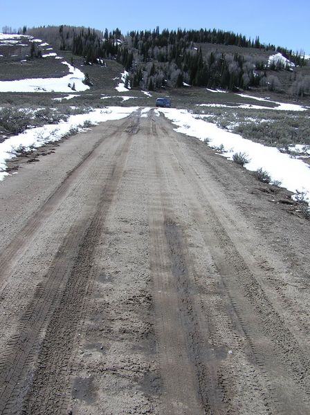 Whiskey Grove Campground road. Photo by Pinedale Online.