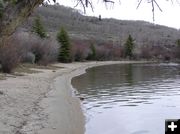 Half Moon Campground Beach. Photo by Pinedale Online.
