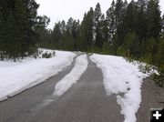 Snow on Skyline Road. Photo by Pinedale Online.