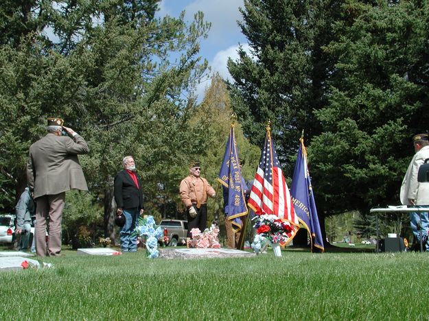 Honoring Veterans. Photo by Pinedale Online.