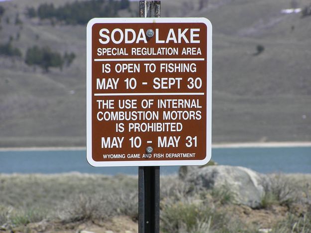 Soda Lake Opens May 10. Photo by Pinedale Online.