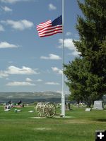 Canon and Flag. Photo by Pinedale Online.