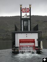 Custom built paddlewheeler. Photo by Half Moon Lake Resort.