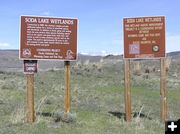 Soda Lake Wildlife signs. Photo by Pinedale Online.
