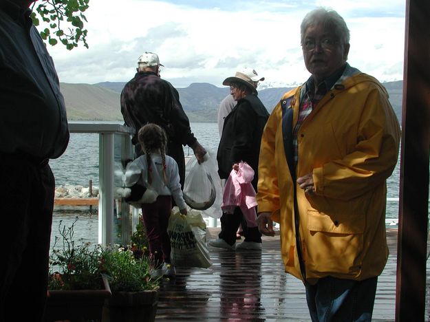 Fish Stories at the lodge. Photo by Pinedale Online.