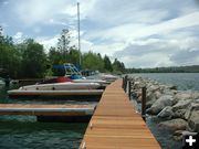 New Dock at Lakeside Lodge. Photo by Pinedale Online.