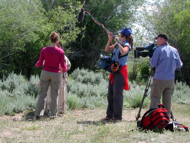 Discovery Channel Camera Crew. Photo by Pinedale Online.