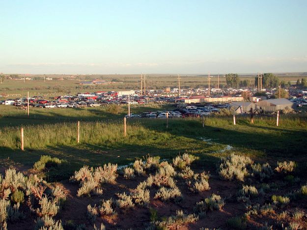 Distant View of Rodeo. Photo by Pinedale Online.