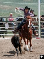 Breakaway Roping. Photo by Pinedale Online.