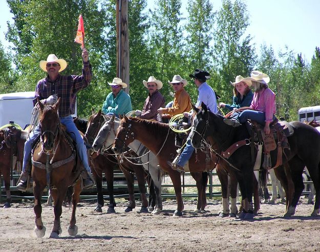 Flag is up. Photo by Pinedale Online.