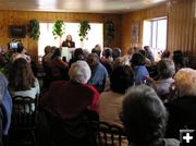 Pinedale talk by Ann Noble. Photo by Pinedale Online.