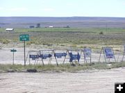 Rig signs. Photo by Pinedale Online.