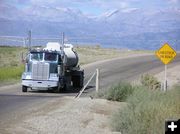 Truck on the road. Photo by Pinedale Online.