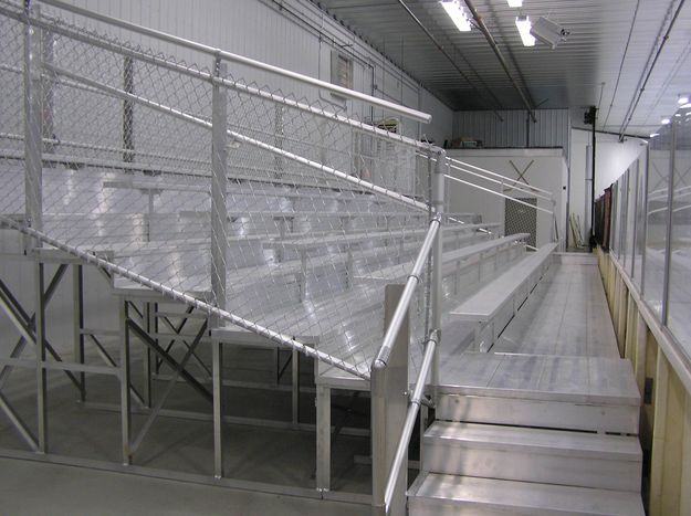New bleachers. Photo by Pinedale Online.